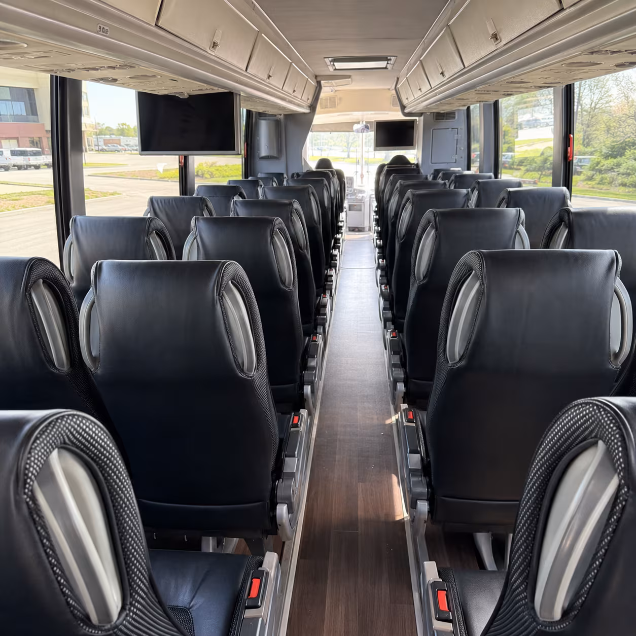 pasadena charter bus services interior