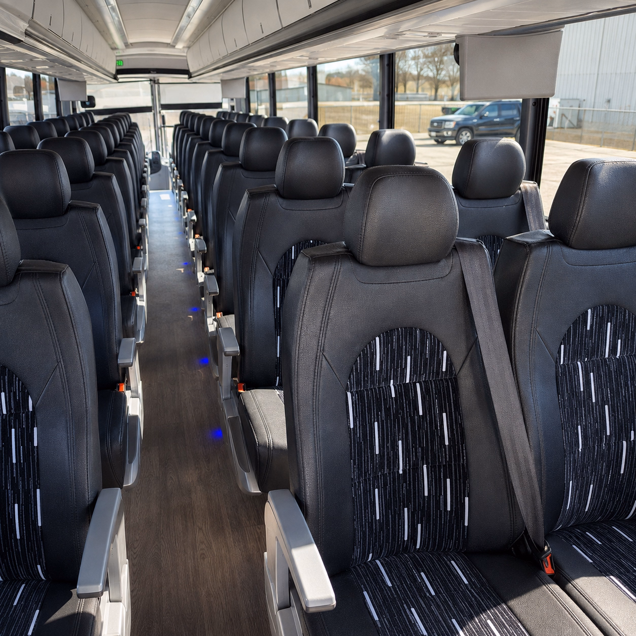 pasadena wedding transportation onboard seating